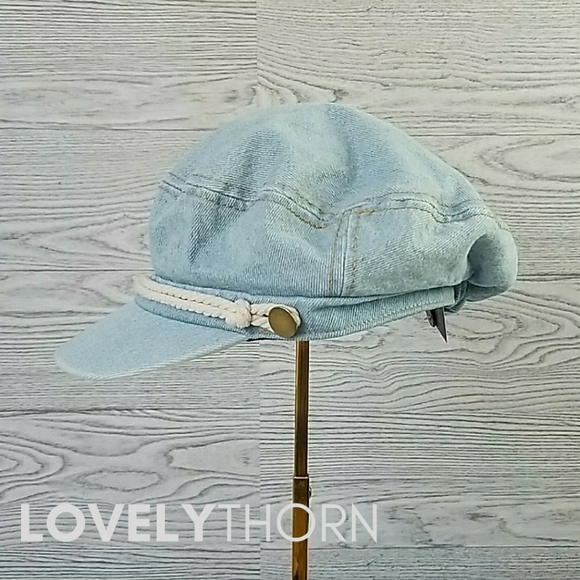 D&Y Accessories - D&Y DAVID & YOUNG // Denim Newsboy Hat